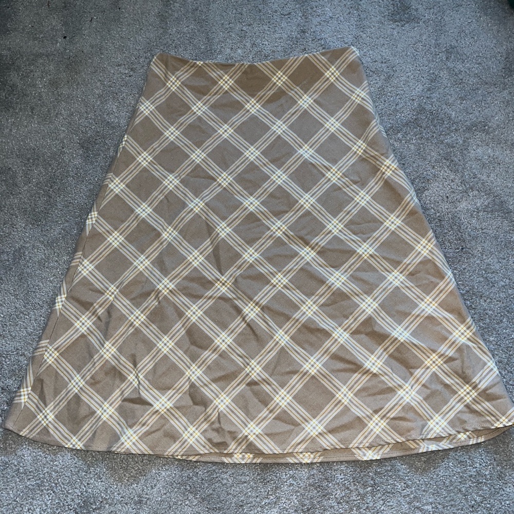 Cottagecore plaid skirt